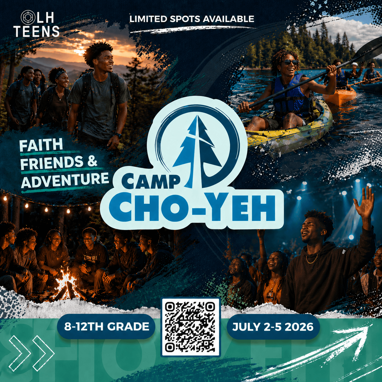 Camp Cho-Yeh — LH Teens summer camp, July 2–5 2026, grades 8–12