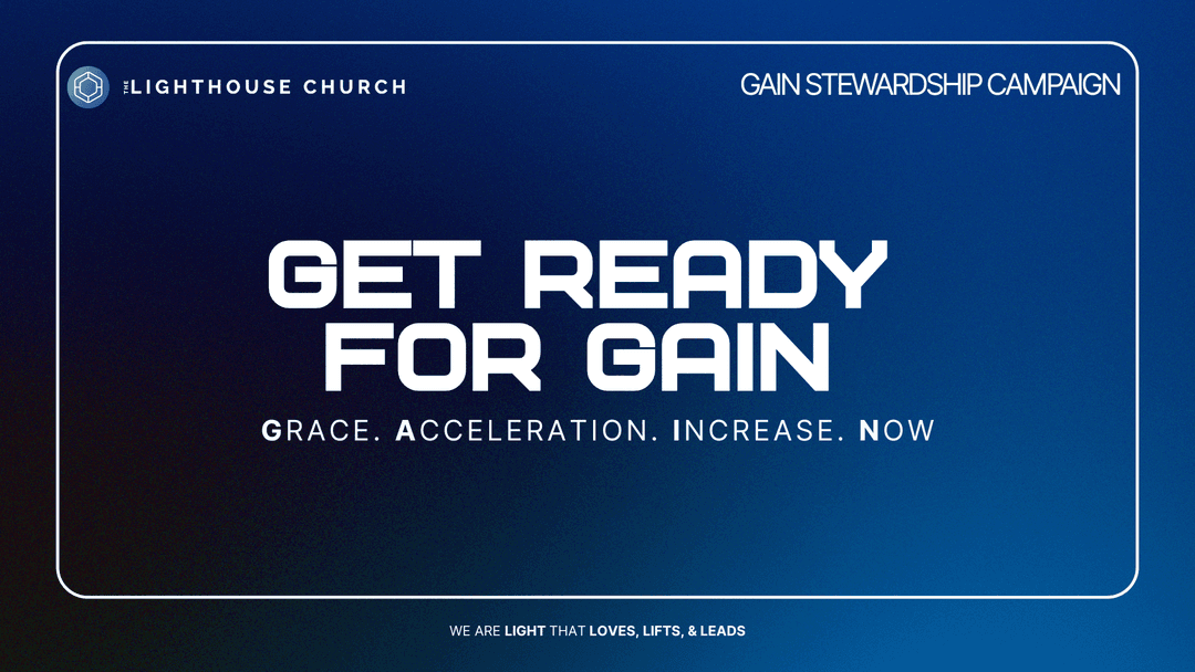 Gain Day Stewardship — Grace. Acceleration. Increase. Now.